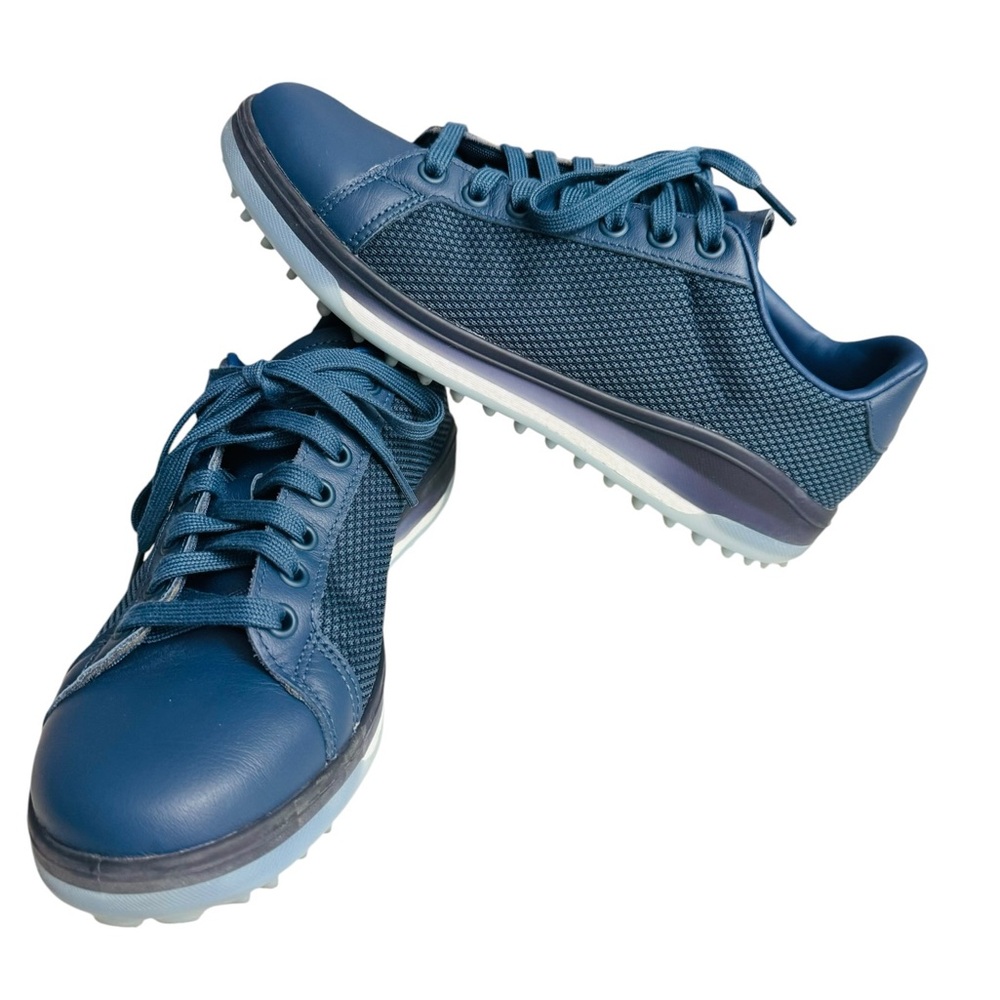 Adidas Men’s Blue Spikeless Golf Shoes Size 8 US EU 41⅓ Lace Up Sneakers
